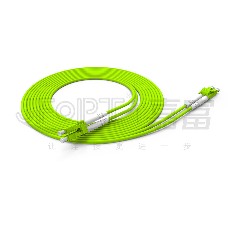 10G Fiber Optic Patch Cable LC-LC OM4 OM5 Multimode Data Center Flame Retardant