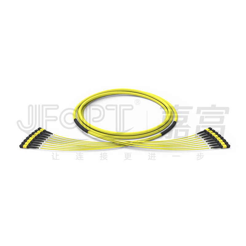LSZH 13.5mm MTP Patch Cord Multi Fiber Optic Trunk Cable 96 Fibers 8 Units G657A1
