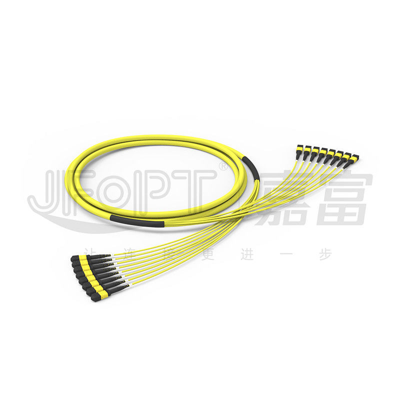 LSZH 13.5mm MTP Patch Cord Multi Fiber Optic Trunk Cable 96 Fibers 8 Units G657A1