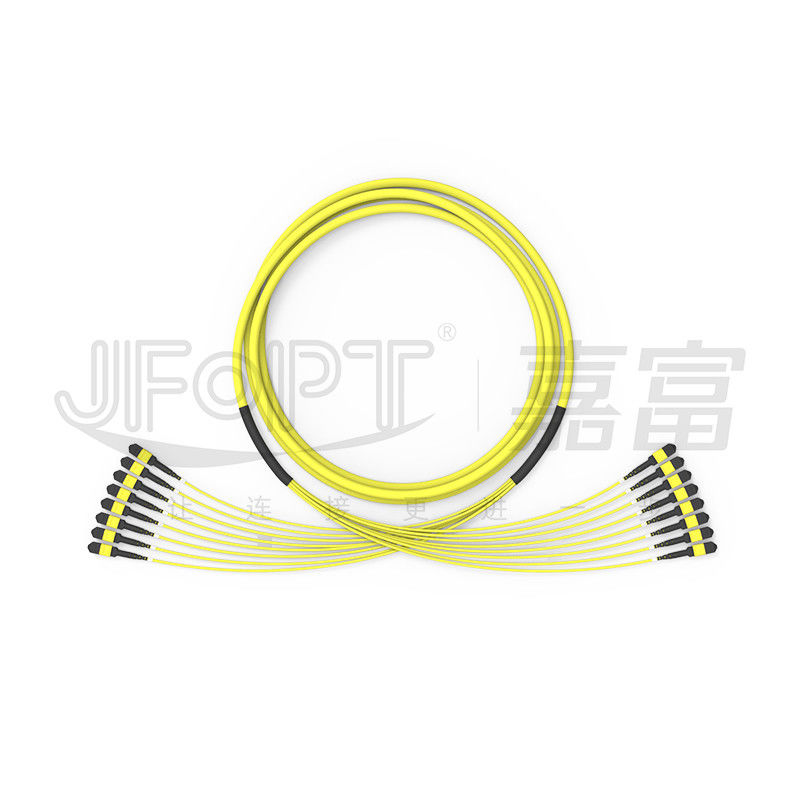 LSZH 13.5mm MTP Patch Cord Multi Fiber Optic Trunk Cable 96 Fibers 8 Units G657A1