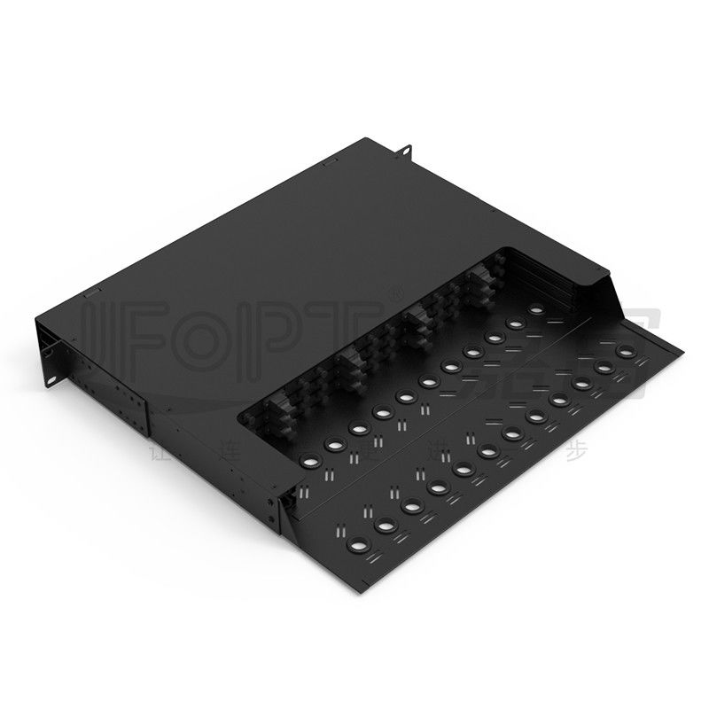3 Layer Sliding Tray MPO Patch Panel 144 Cores 19 Inches 12 Cassette MPO/PC-LC/UPC 12 Core Cassette Module