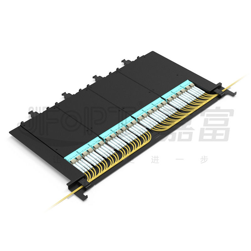 3 Layer Sliding Tray MPO Patch Panel 144 Cores 19 Inches 12 Cassette MPO/PC-LC/UPC 12 Core Cassette Module