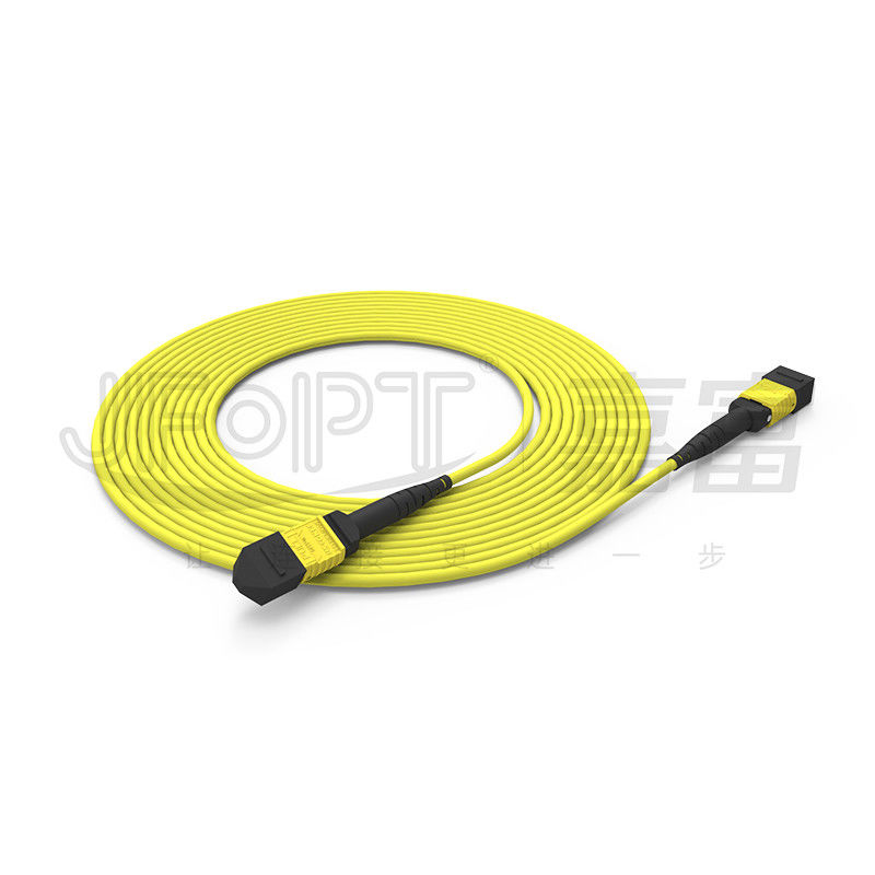 3.0 LSZH Yellow MTP Patch Cord USCONEC 8/12 Cores G657A1 SM APC MTP Jumper
