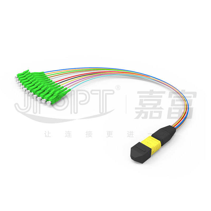 MTP-12 * LC Fiber Optic Jumper 12 Core OS2 G657A1 G657A2 0.9mm Furcation Branch