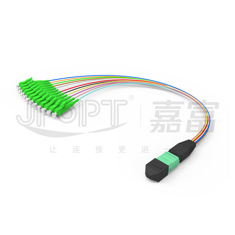 MTP-12 * LC Fiber Optic Jumper 12 Core OS2 G657A1 G657A2 0.9mm Furcation Branch