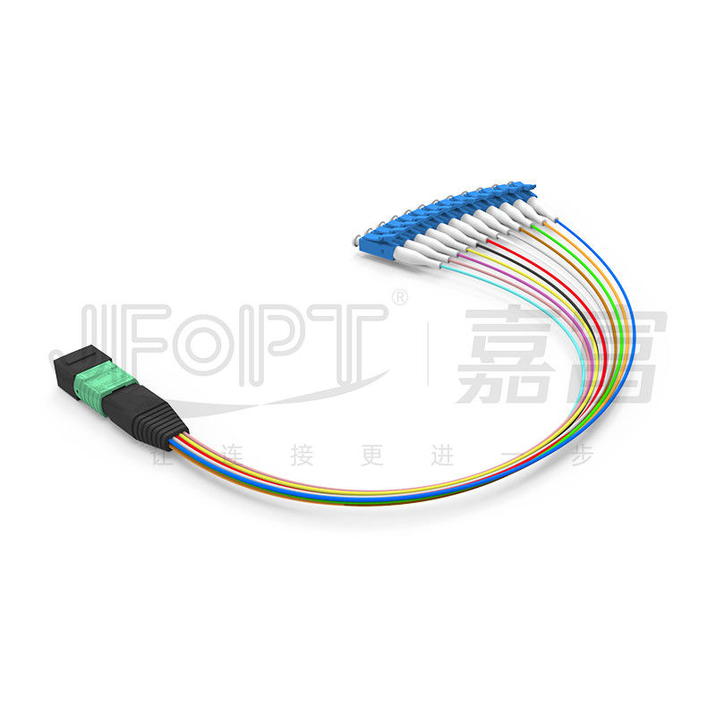 MTP-12 * LC Fiber Optic Jumper 12 Core OS2 G657A1 G657A2 0.9mm Furcation Branch