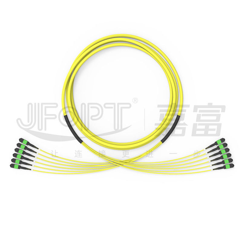 72 Core G657A1 MPO Trunk Cable Mini Cable 6 Units Single Mode MPO Patch Cord