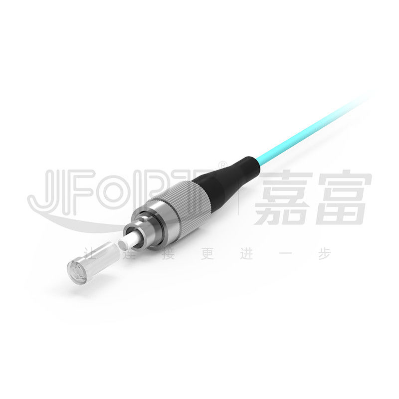 FC / ST Pre Terminated Fiber Optic Cable Breakout Patch Cord 12 Cores Pulling Eye Kit