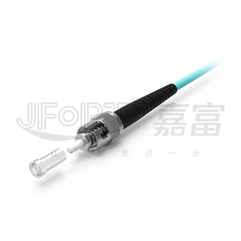 FC / ST Pre Terminated Fiber Optic Cable Breakout Patch Cord 12 Cores Pulling Eye Kit