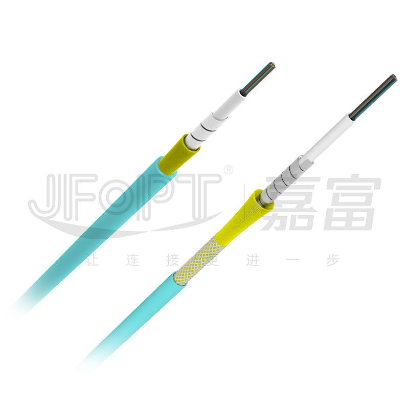 MPO Armored Trunk Cable 12 Fibers Armored Mini Cable OM3 OM4 OM5