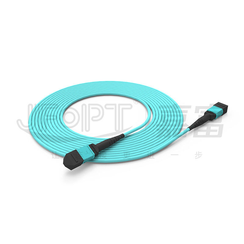 OFNP Flame Retardant MPO Trunk Cable 2.0mm-5.0mm PVC Fiber Optic Trunk