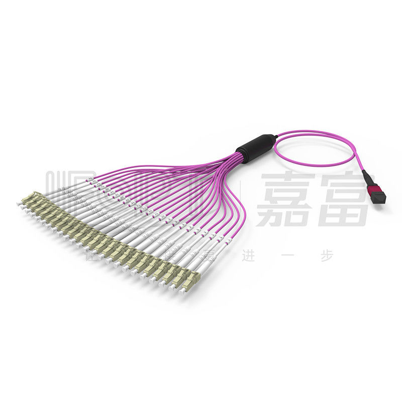 2.0mm LC Branch MTP Patch Cord MTP-LC 24 Cores 3.0mm OM4 Fiber Patch Cord