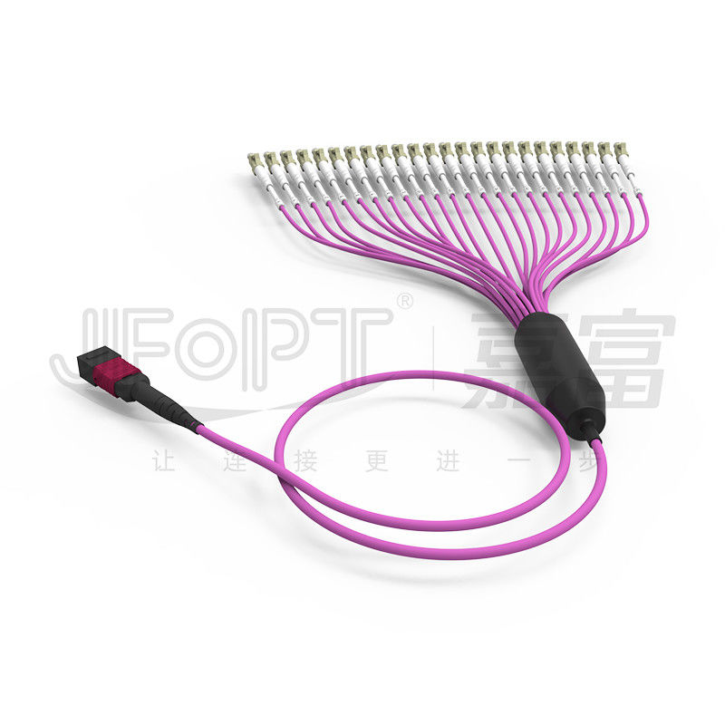 2.0mm LC Branch MTP Patch Cord MTP-LC 24 Cores 3.0mm OM4 Fiber Patch Cord
