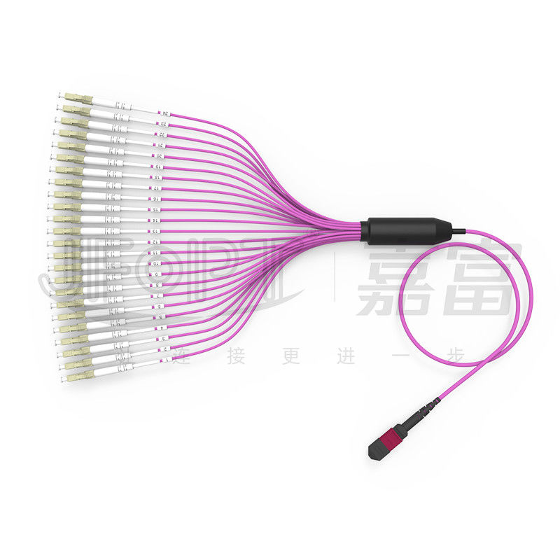 2.0mm LC Branch MTP Patch Cord MTP-LC 24 Cores 3.0mm OM4 Fiber Patch Cord