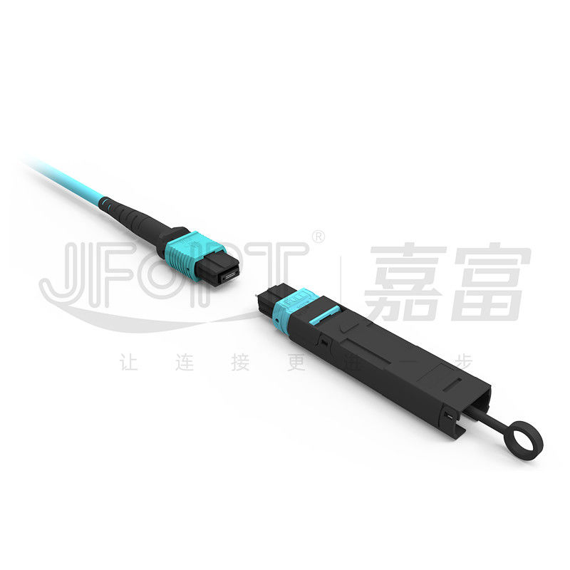 Low Loss Multimode MTP Loopback 12 Channel Magenta Housing Type A Fiber Loopback