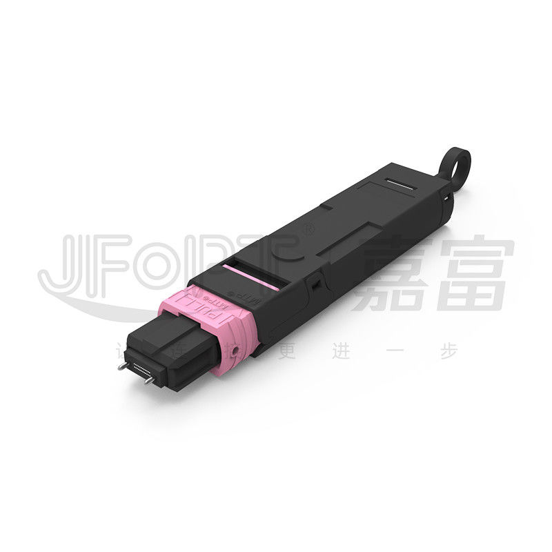 Low Loss Multimode MTP Loopback 12 Channel Magenta Housing Type A Fiber Loopback