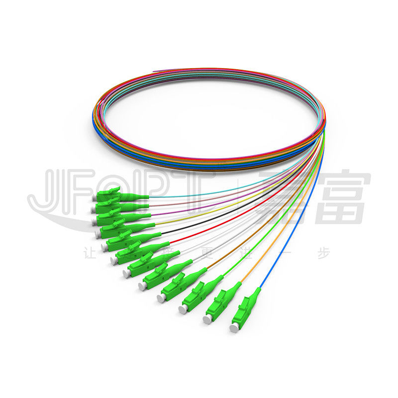 PVC LSZH Hytrel Indoor Fiber Optic Cable 0.9mm 0.6mm Tight Buffered Fibre Single Mode / Multimode
