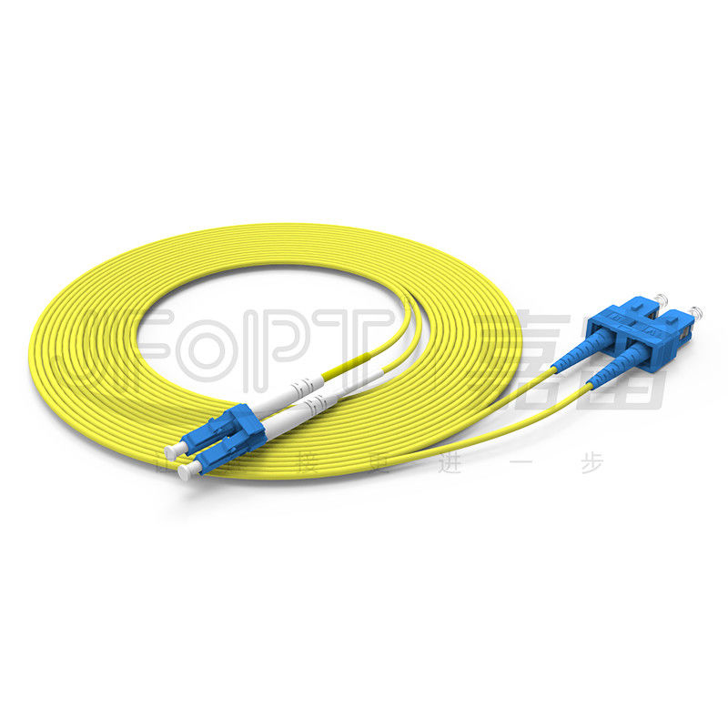 2.0mm Duplex Indoor Fiber Optic Cable Figure 8 Cable Bi Directional Transmission