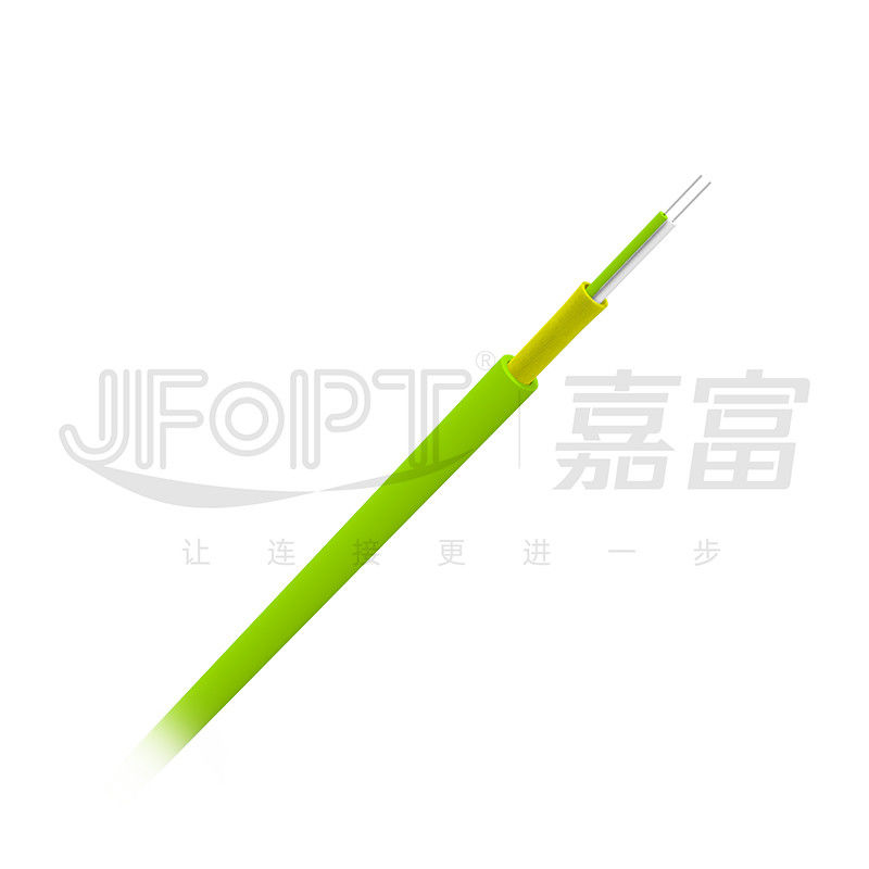 2.0mm 3.0mm Indoor Fiber Optic Cable Single Tube Dual Core PVC LSZH Jacket