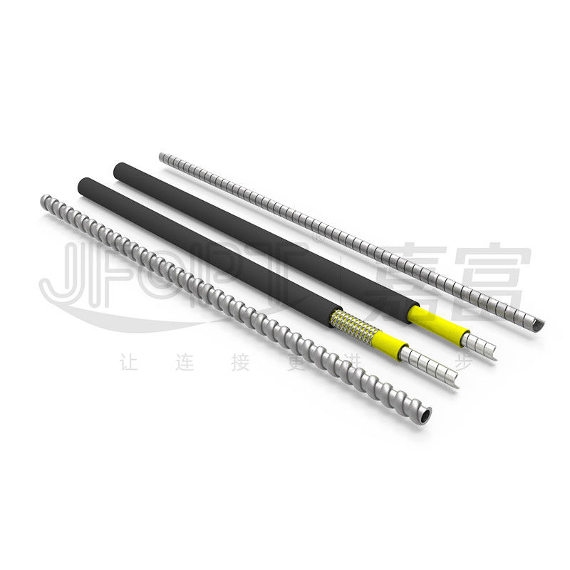 201 304 SS Indoor Armored Fiber Optic Cable Impact Tensile Bending Resistant For Furcation