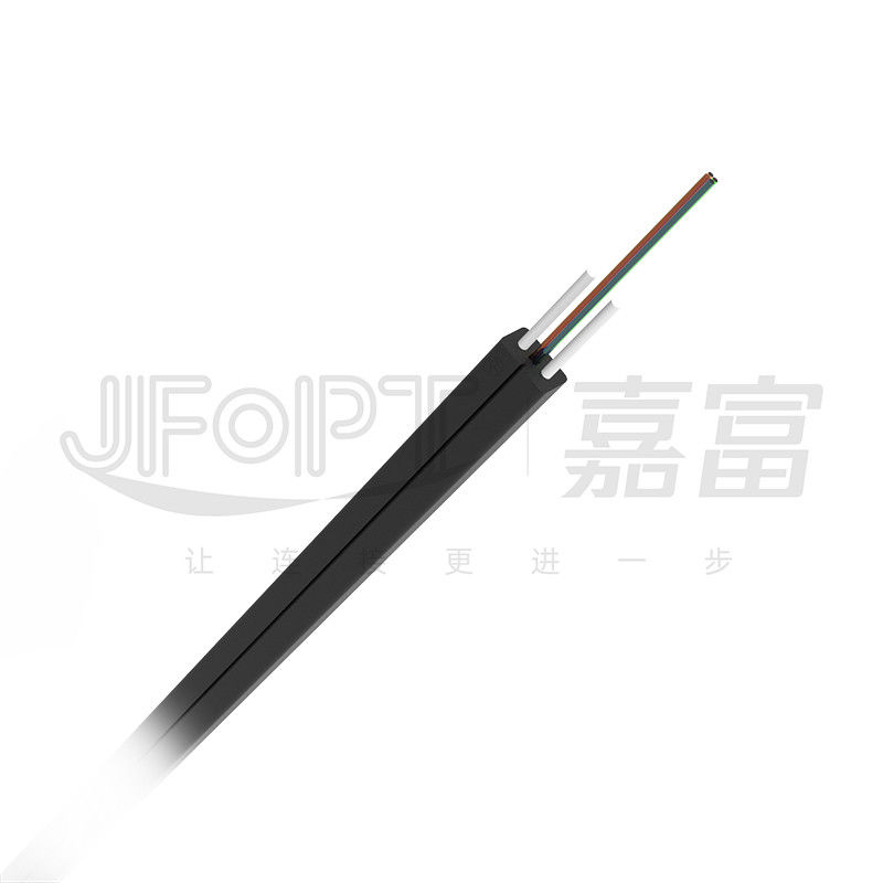 Butterfly Shaped Indoor Drop Cable FRP Single Core 2 Core Fiber Drop Cable