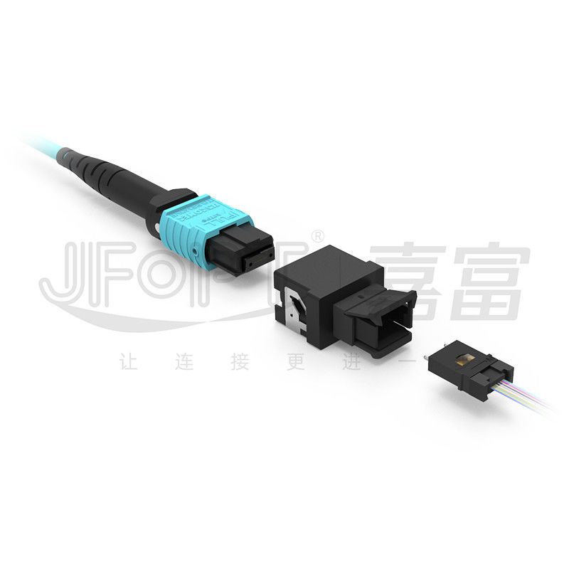 MPO-MT Fiber Optic Adapter Bare Ferrule Testing Semi Finished MPO Connector Docking Adapter