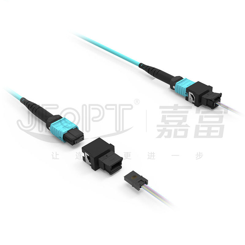 MPO-MT Fiber Optic Adapter Bare Ferrule Testing Semi Finished MPO Connector Docking Adapter