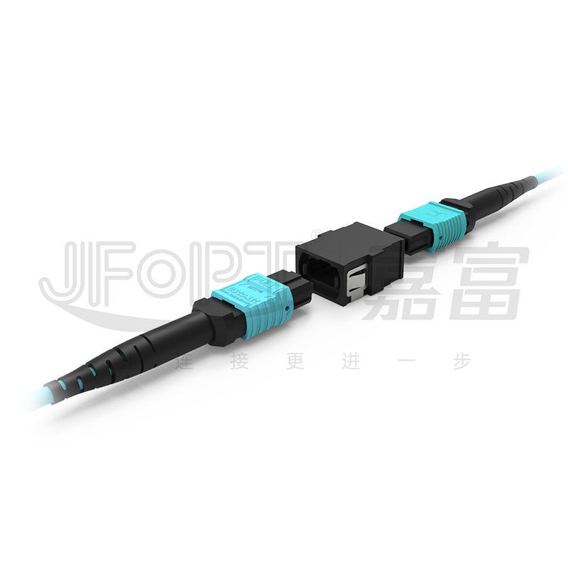 Low Loss MPO Adapter 12 Core 16 Core Fiber Optic Cable Adapter
