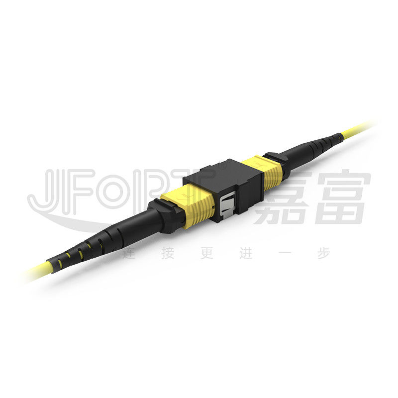 Low Loss MPO Adapter 12 Core 16 Core Fiber Optic Cable Adapter