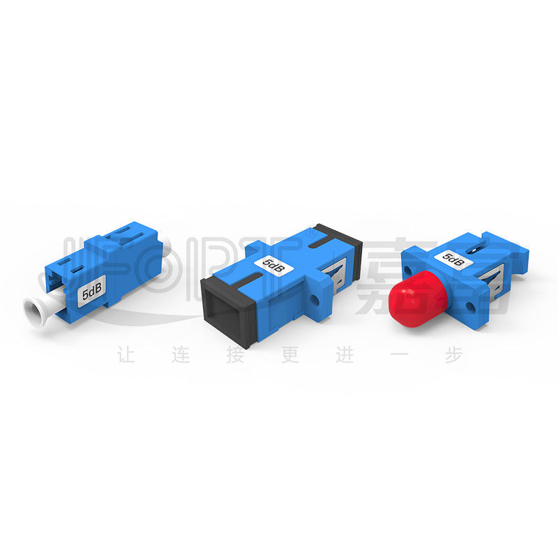 Flanged Type Fixed Optical Attenuator LC SC FC Hybrid / Same Interface Stable Attenuation