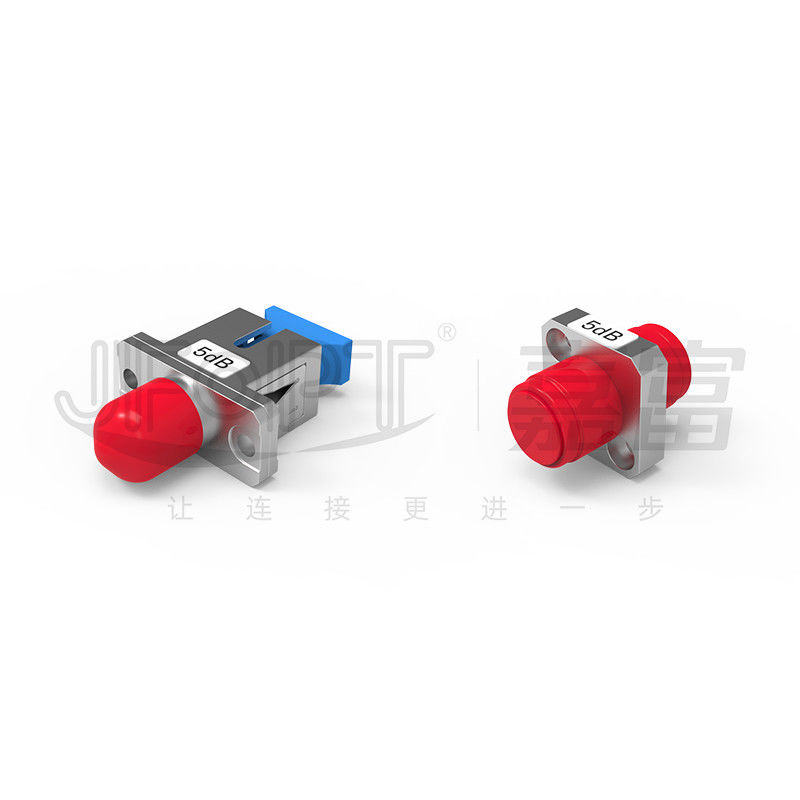 Flanged Type Fixed Optical Attenuator LC SC FC Hybrid / Same Interface Stable Attenuation