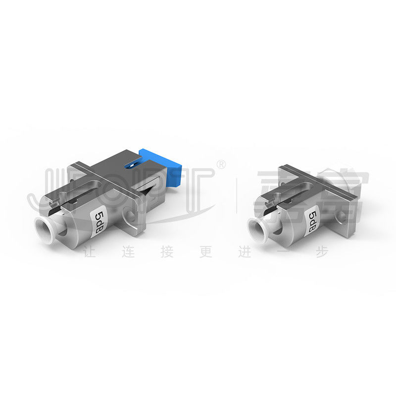 Flanged Type Fixed Optical Attenuator LC SC FC Hybrid / Same Interface Stable Attenuation