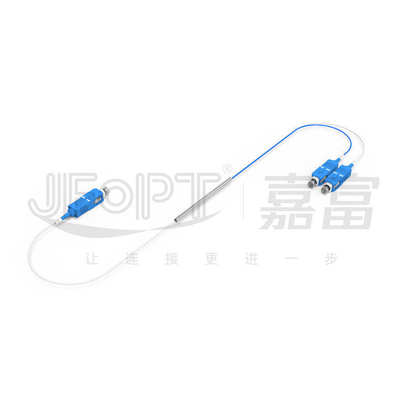 FBT Coupler Single Mode Optical Splitter P Grade Low Loss Individually Packaged 1%-99% Splitting Ratio Adjustable