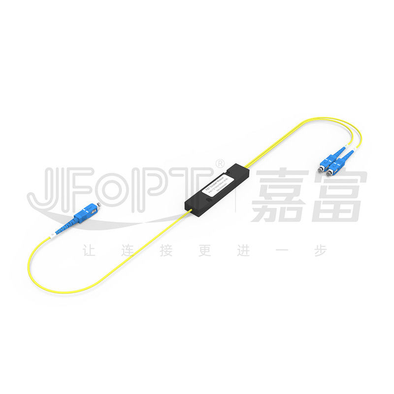 FBT Coupler Single Mode Optical Splitter P Grade Low Loss Individually Packaged 1%-99% Splitting Ratio Adjustable