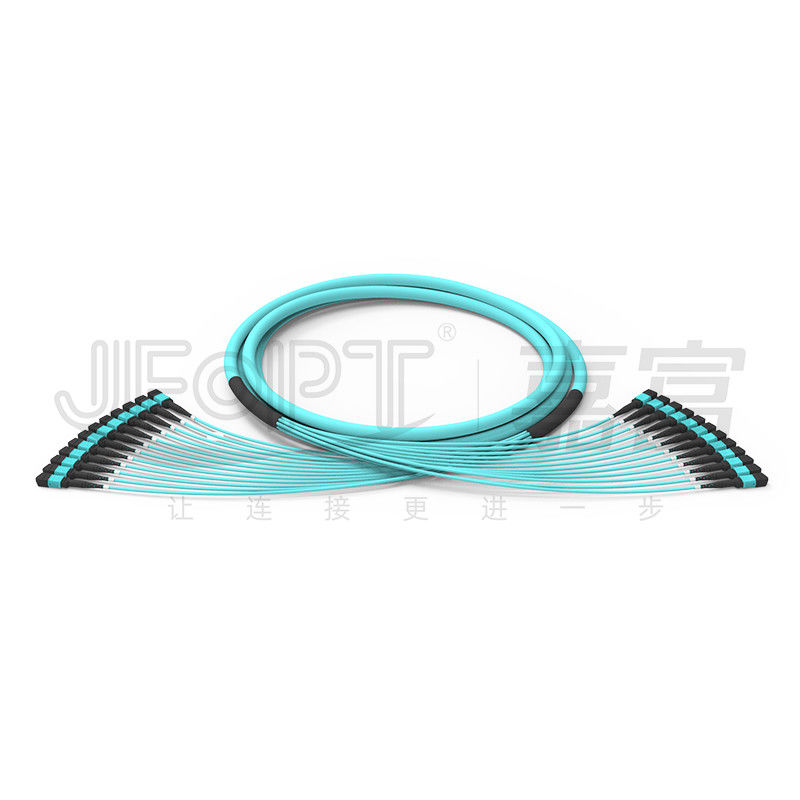 144 Cores MPO Trunk Cable 12 Units MPO Connectors 24 Uneven Branch