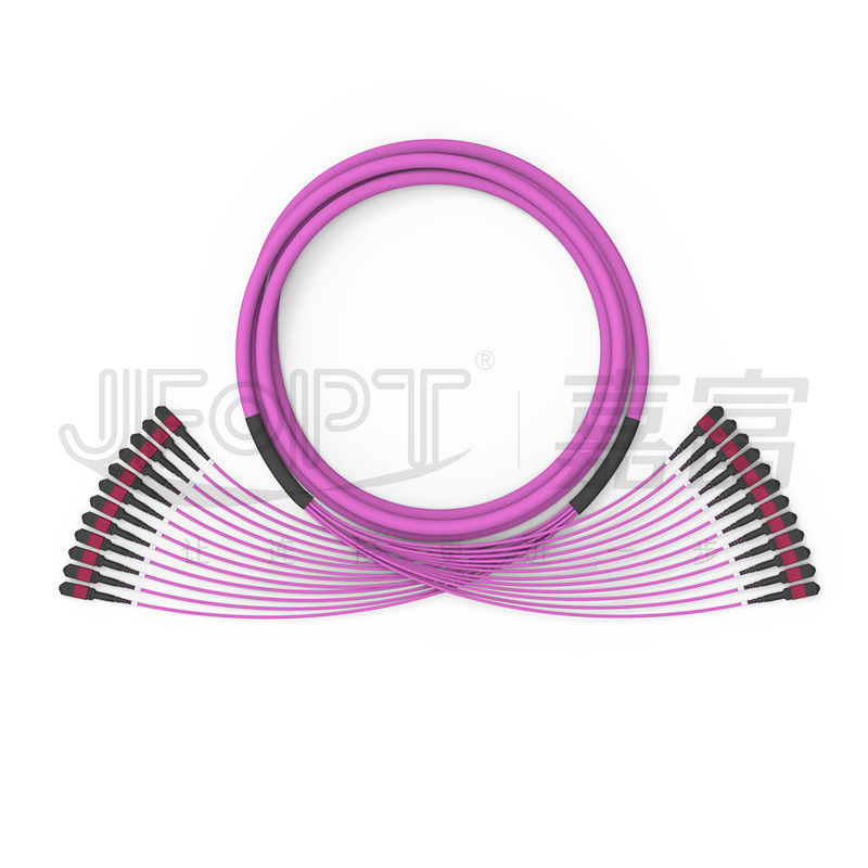144 Cores MPO Trunk Cable 12 Units MPO Connectors 24 Uneven Branch