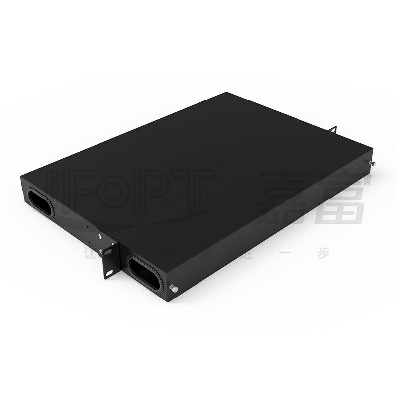 Fixed 19 Inch Patch Panel 4 MPO Cassettes MPO-LC Module Box MPO Distribution Box
