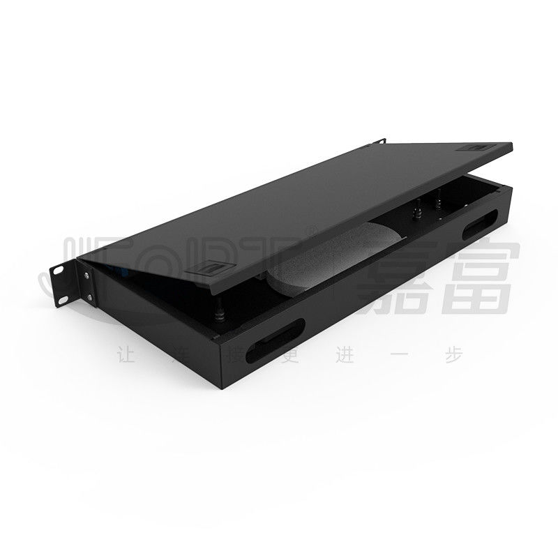 1U ToolLess Patch Panel 24 Port Rack Mount Patch Panel LC Duplex 48 Fibers