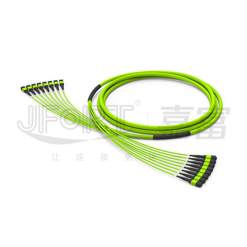 96 Cores 12 Fibers MPO Fiber Jumper 8 Units OM5 50/125 Multimode High Bandwidth