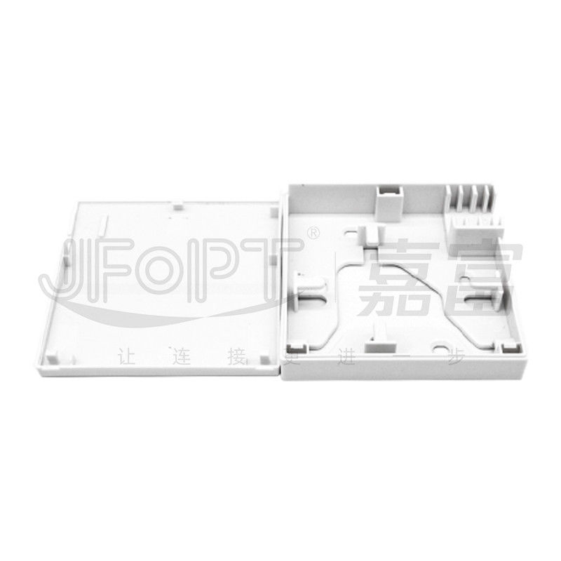 86*86 Fiber Optic Cable Termination Box Bottom Mounting 1 Core Plastic Access Box