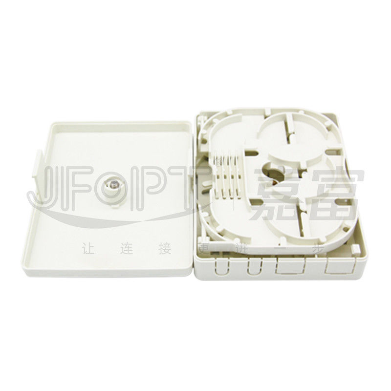 2 Core PC ABS Plastic Terminal Box Screw Locking 4 Fiber Splicing Box