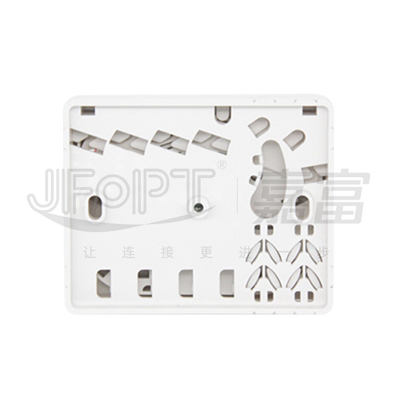 4 Core Plastic Fiber Optic Termination Box Flangeless SC Adapters With 2 Cable Ports
