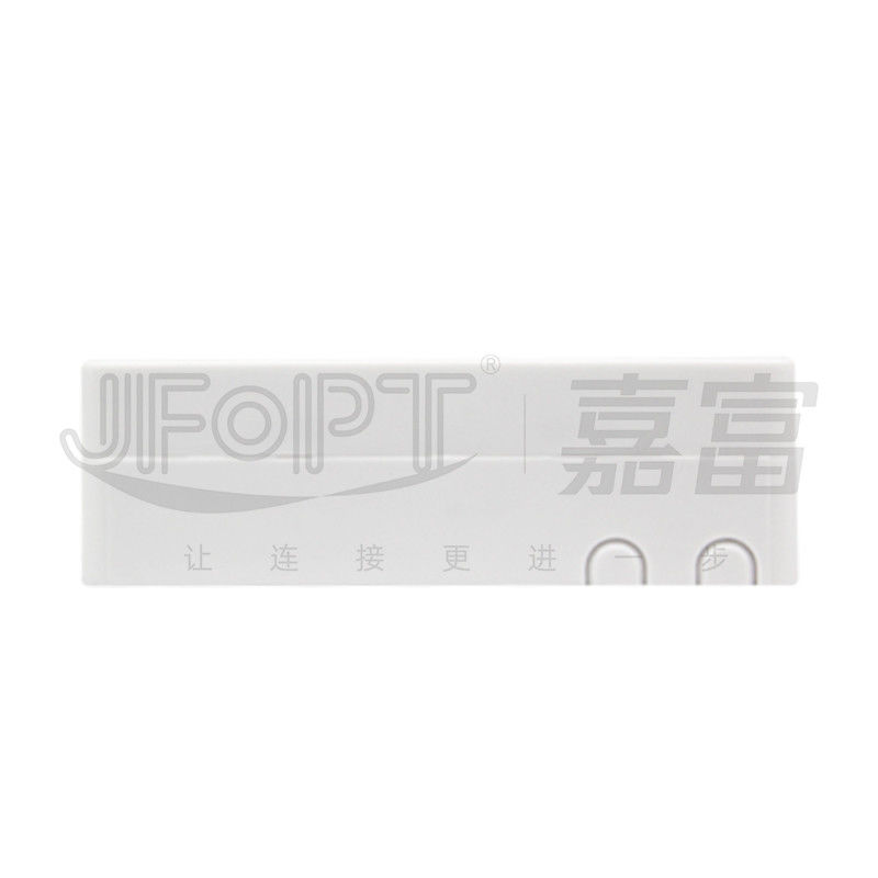 4 Core Plastic Fiber Optic Termination Box Flangeless SC Adapters With 2 Cable Ports