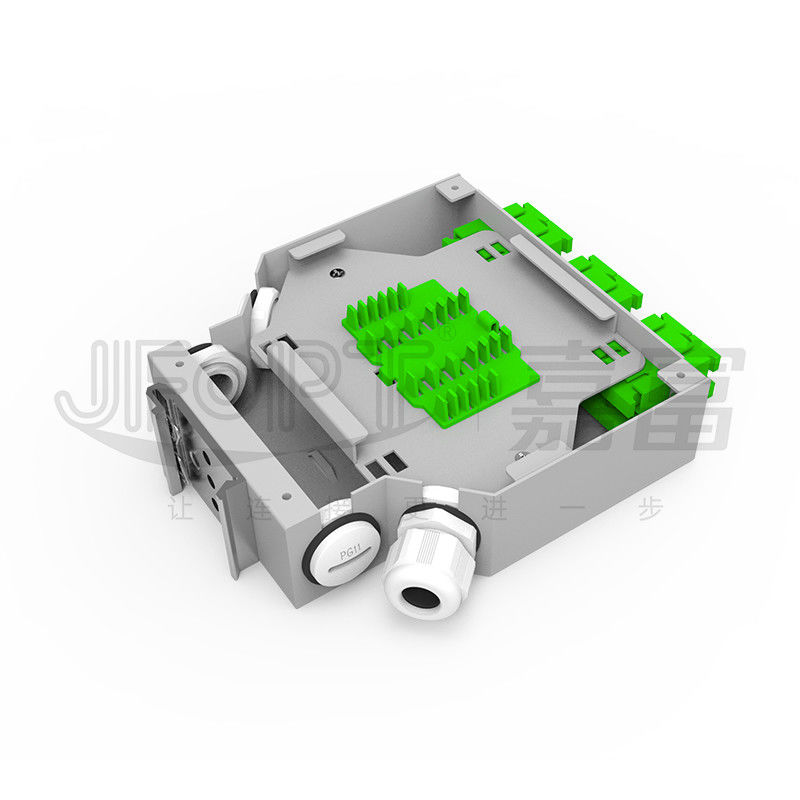 CATV DIN Rail Fiber Optic Termination Box 2-24 Cores Double Layer