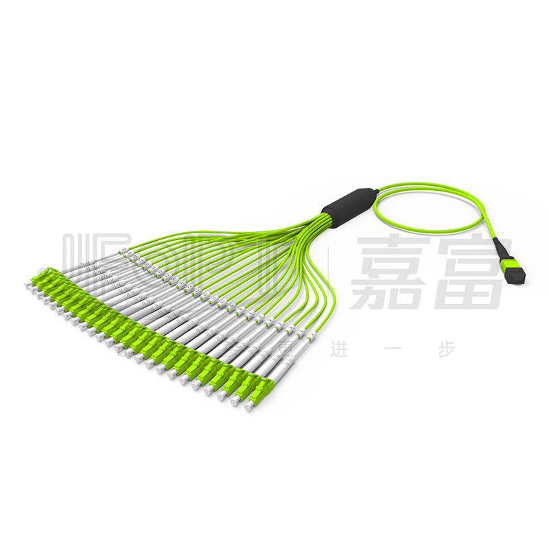 MPO-LC 24-Core 3.0mm OM5 Trunk Cable With LC/UPC 2.0mm Branch TypeB