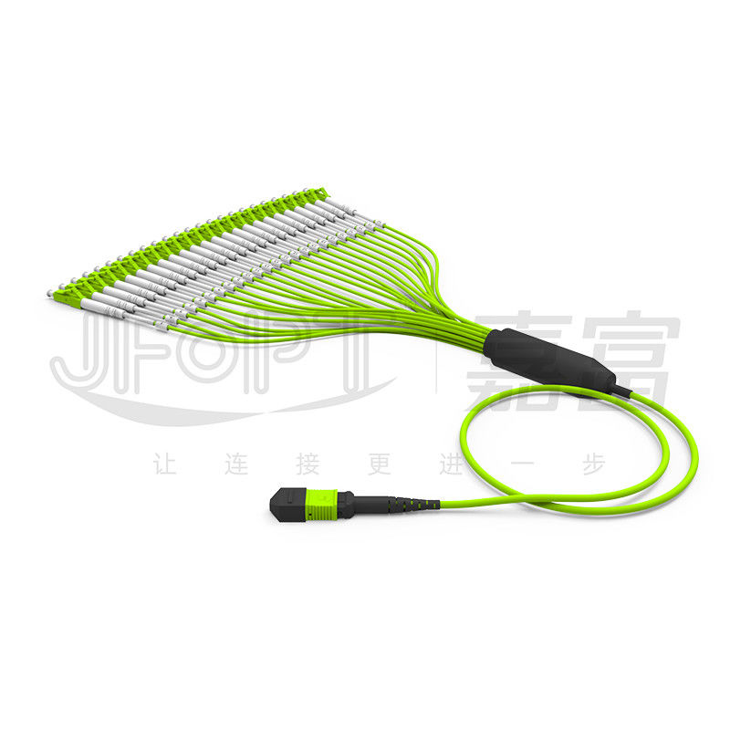 MPO-LC 24-Core 3.0mm OM5 Trunk Cable With LC/UPC 2.0mm Branch TypeB