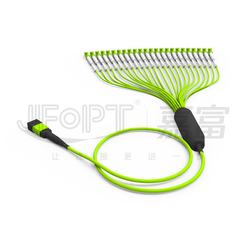 MPO-LC 24-Core 3.0mm OM5 Trunk Cable With LC/UPC 2.0mm Branch TypeB