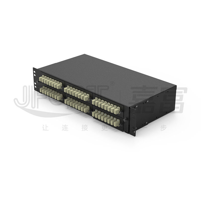 Sliding drawer Fiber patch panel Distribution Box Full Loaded with Multimode OM1 OM2 OM3 OM4 OM5