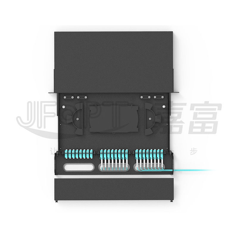 Sliding drawer Fiber patch panel Distribution Box Full Loaded with Multimode OM1 OM2 OM3 OM4 OM5