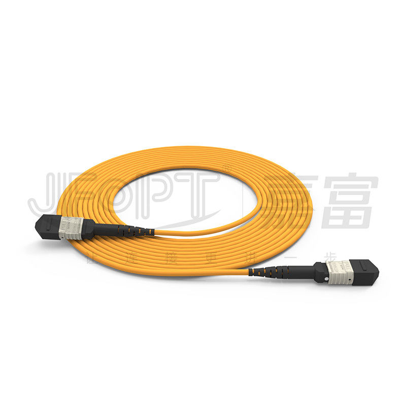 3.0mm MPO Trunk Cable 24 Core Backbone Cable OFNR OFNP Flame Retardant 2x12 Ferrule